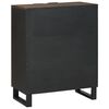 vidaXL Sideboard Walnuss 60 x 33,5 x 75 cm Massivholz Mango