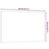 vidaXL Magnettafel Wandmontage Wei&szlig; 80x50 cm Hartglas