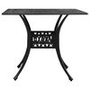 vidaXL 3-tlg. Bistro-Set Aluminiumguss Schwarz