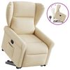 vidaXL Relaxsessel mit Aufstehhilfe Creme Stoff