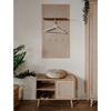 Finori Schuhschrank Bali 73A Sonoma-Eiche und Raffia-Druck