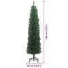 vidaXL K&uuml;nstlicher Weihnachtsbaum mit 300 LEDs mit St&auml;nder Gr&uuml;n 180 cm
