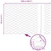 vidaXL Zaun mit Pfosten Silber 0,8 x 25 m Stahl