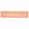 vidaXL Waschtischplatte Hellbraun 120x30x(2-4) cm Massivholz Behandelt