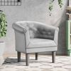 vidaXL Clubsessel Silbern Kunstleder