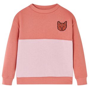 vidaXL Kinder-Sweatshirt mit Farbblock Rosa 104