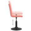 vidaXL Esszimmerst&uuml;hle 2 Stk. Drehbar Rosa Samt