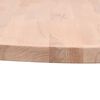vidaXL Tischplatte &Oslash;50x1,5 cm Rund Massivholz Buche