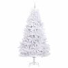 vidaXL K&uuml;nstlicher klappbarer Weihnachtsbaum Wei&szlig; 240 cm PVC und Stahl