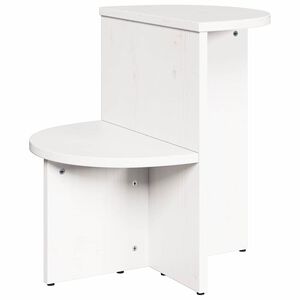 vidaXL Couchtisch Wei&szlig; 50 x 40 x 50 cm Massivholz Kiefer