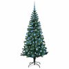 vidaXL K&uuml;nstlicher vorbeleuchteter Weihnachtsbaum Gr&uuml;n 180 cm
