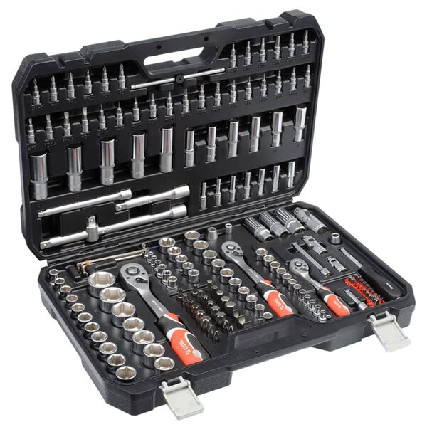 YATO 173 Stk Ratcheting Steckschl&uuml;ssel-Set YT-38931