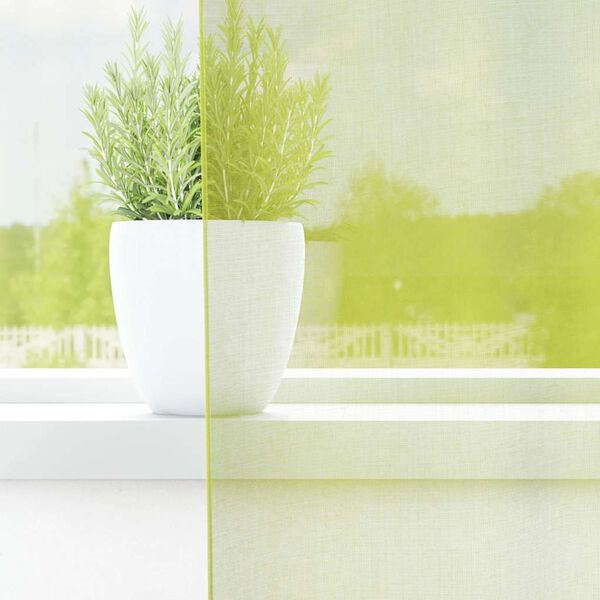 vidaXL Voile Vorhänge mit Ösen 2 Stk. Apfelgrün 140x225 cm