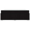vidaXL Bettrahmen mit Matratze Schwarz 180 x 200 cm Stoff