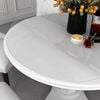 vidaXL Tischfolie Transparent &Oslash; 120 cm 1,6 mm PVC