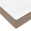 vidaXL Ottoman-Bett mit Matratzen Cappuccino 180x200cm Kunstleder