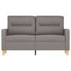 vidaXL 2-Sitzer-Sofa Taupe 120 cm Stoff