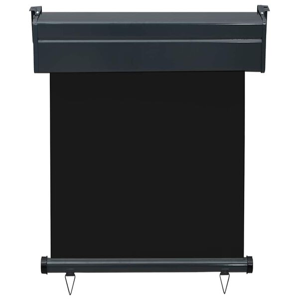vidaXL Balkon-Seitenmarkise 65x250 cm Schwarz