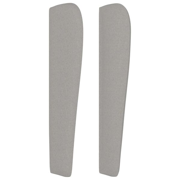 vidaXL Kopfteil mit Ohren Hellgrau 83x23x118/128 cm Stoff