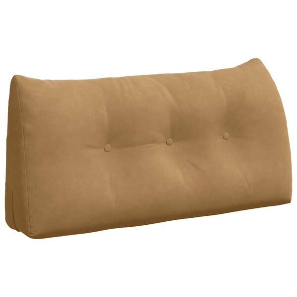 vidaXL R&uuml;ckenkissen Braun 100 x 24 x 50 cm Samt