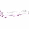vidaXL Hochbeet Hellbraun 485 x 100 x 36 cm Verzinkter Stahl