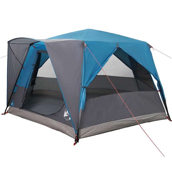 vidaXL H&uuml;tten-Zelt mit Dach mit Speicher Blau 400 x 350 x 212 cm
