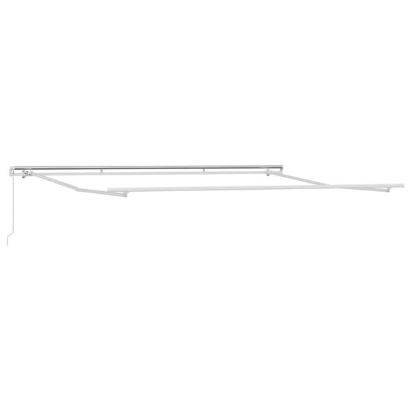 vidaXL Einziehbare Markise Gestreift Gr&uuml;n und Gelb 500 x 300 cm