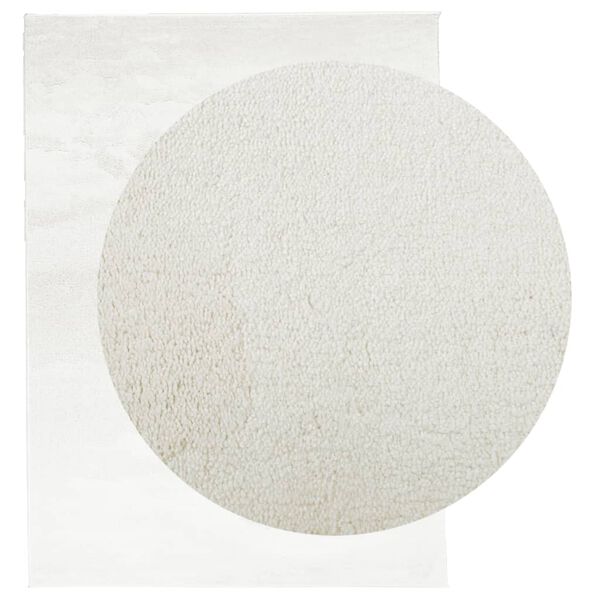 vidaXL Teppich OVIEDO Kurzflor Creme 240x340 cm