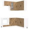 vidaXL K&uuml;cheneinheit KALMAR 8 pcs Artisan-Eiche Holzwerkstoff