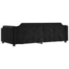 vidaXL Tagesbett Ausziehbar mit Schubladen Schwarz 90x200 cm Stoff
