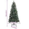 vidaXL K&uuml;nstlicher Weihnachtsbaum mit 150 LEDs mit St&auml;nder Gr&uuml;n 120 cm