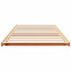 vidaXL Bodenbettgestell Wachsbraun 100 x 220 cm Massivholz Kiefer