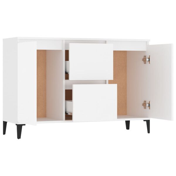 vidaXL Sideboard Wei&szlig; 102x35x70 cm Holzwerkstoff