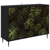 vidaXL Sideboard ELBURG Schwarz Eichen-Optik 102 x 33 x 76 cm