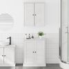 vidaXL Badezimmerm&ouml;bel-Set 2 pcs Wei&szlig; und Antikwei&szlig; 67,5 x 34 x 80 cm