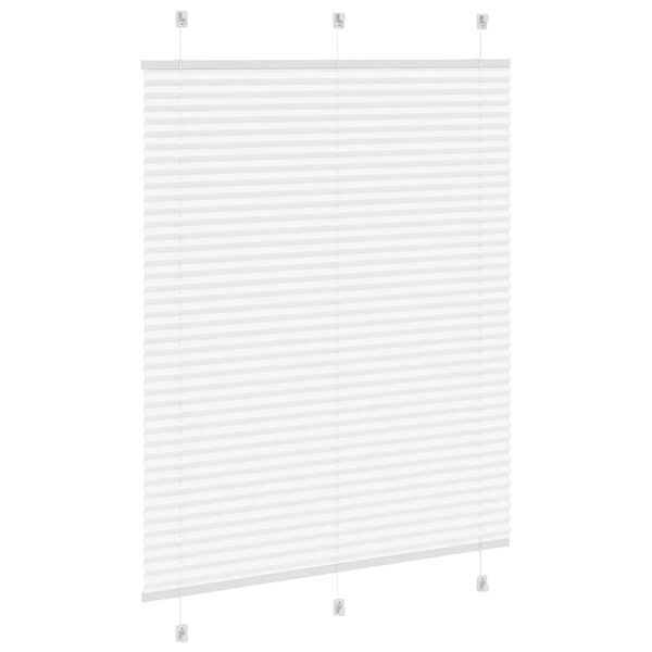 vidaXL Plissee Wei&szlig; 110x100 cm Stoffbreite 109,4 cm Polyester