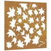vidaXL Garten-Wanddeko 55x55 cm Cortenstahl Ahornblatt-Design