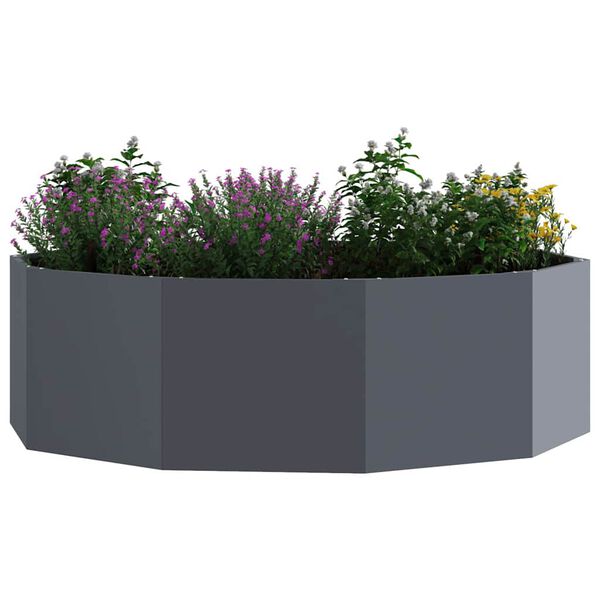 vidaXL Pflanzk&uuml;bel Anthrazit 120 x 120 x 35 cm Stahl