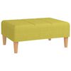 vidaXL Schlafsofa 2-Sitzer mit 2 Kissen & Hocker Gr&uuml;n Stoff