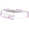 vidaXL Bettgestell Schwarz 100x200 cm Holzwerkstoff