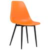 vidaXL Esszimmerst&uuml;hle 4 Stk. Orange PP