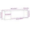 vidaXL TV-Schrankset Schwarz 100 x 24 x 63 cm Holzwerkstoff