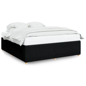 vidaXL Bettgestell ohne Matratze Schwarz 180x200 cm Stoff