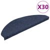 vidaXL Stufenmatten Selbstklebend 30 Stk. Blau 65x22,5x3,5 cm