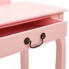 vidaXL Schminktisch mit Hocker Rosa 65x36x128 cm Paulownia-Holz MDF