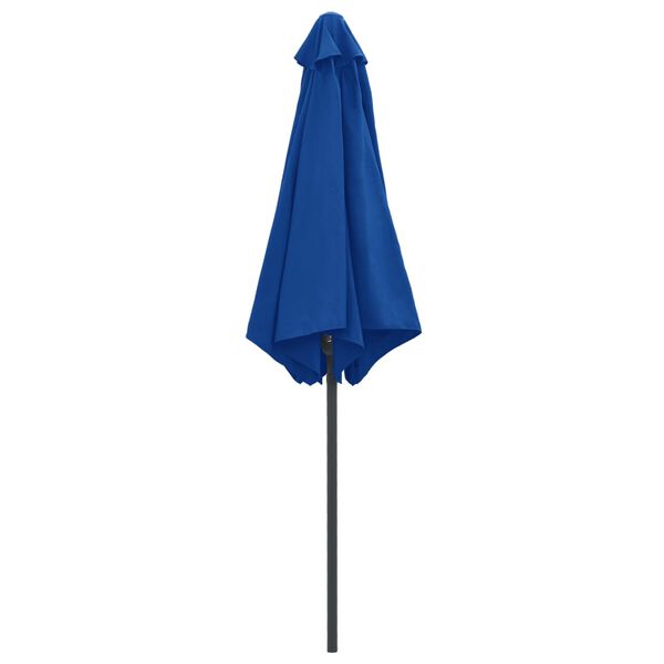vidaXL Sonnenschirm mit Aluminium-Mast 270x246 cm Azurblau