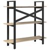 vidaXL B&uuml;cherregal Sonoma-Eiche 100 x 33,5 x 102 cm Holzwerkstoff