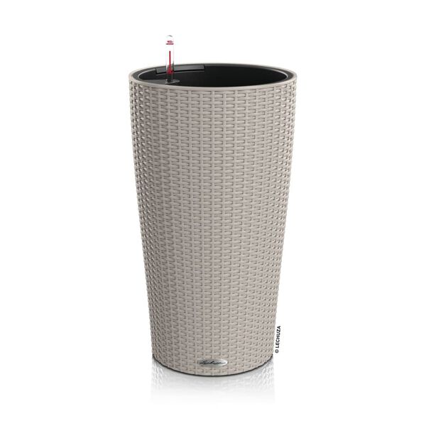 LECHUZA Pflanzgef&auml;&szlig; CILINDRO Cottage 23 ALL-IN-ONE &Oslash; 23 cm Sandbraun