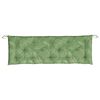 vidaXL Gartenbank-Auflage Blattmuster 150x50x7 cm Oxford-Gewebe