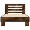 vidaXL Bettgestell R&auml;uchereiche 90x190 cm Holzwerkstoff und Metall